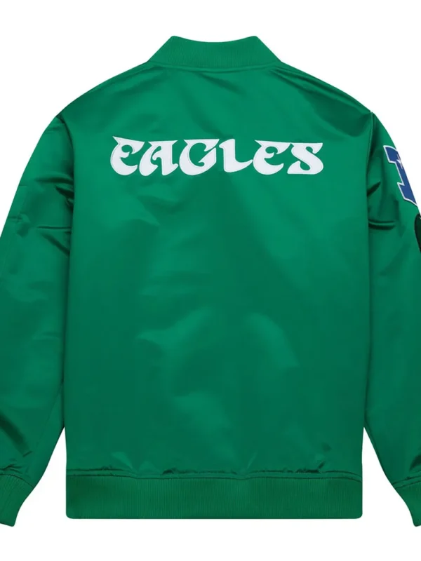 Philadelphia Eagles Vintage Logo Green Lightweight Satin Jacket
