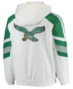 Philadelphia Eagles White Hooded Jacket