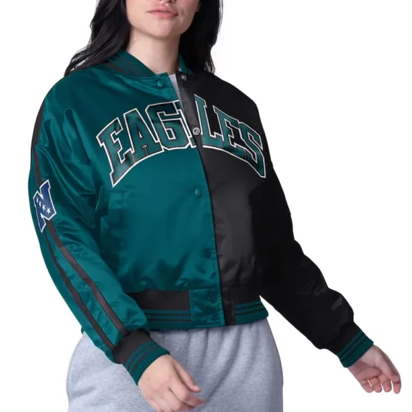 Philadelphia Eagles Zone Blitz Midnight Green/black Jacket