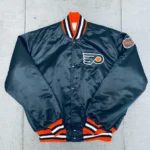 Philadelphia Flyers 1980s Navy Bomber Jacket