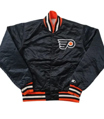Philadelphia Flyers 80s Black Jacket