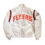 Philadelphia Flyers 80s White Bomber Jacket