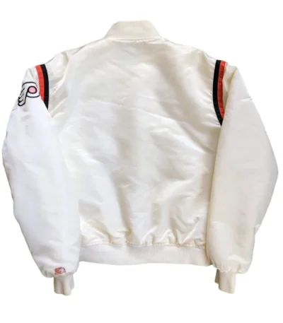 Philadelphia Flyers 80s White Bomber Jacket