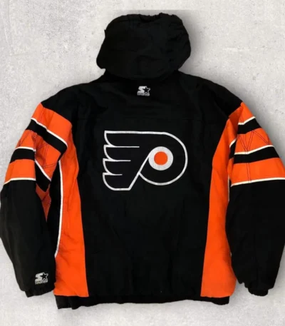 Philadelphia Flyers 90s Black Pullover Jacket