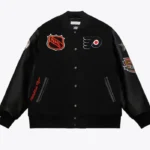 Philadelphia Flyers Black Letterman Jacket