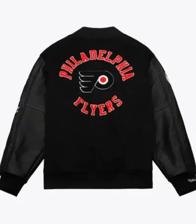 Philadelphia Flyers Black Letterman Jacket