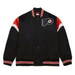 Philadelphia Flyers Heavyweight Black Satin Jacket