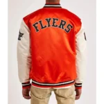 Philadelphia Flyers Throwback Orange and Off White Jacket