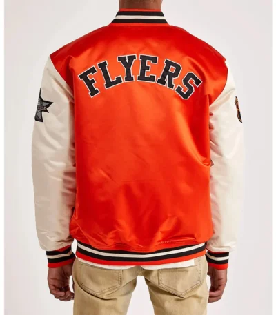 Philadelphia Flyers Throwback Orange and Off White Jacket