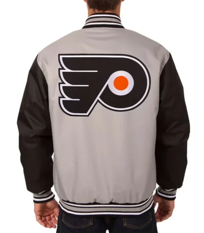 Philadelphia Flyers Two Hit Gray and Black Jacket