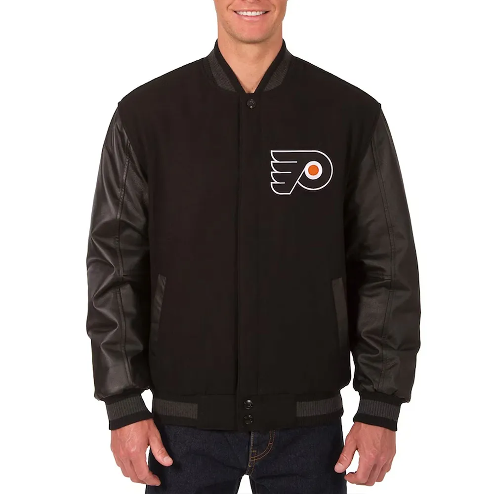 Philadelphia Flyers Varsity Black Jacket Philadelphia Flyers Varsity Black Jacket