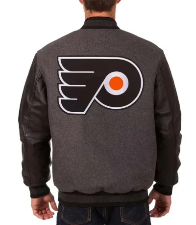 Philadelphia Flyers Varsity Charcoal-Black Jacket