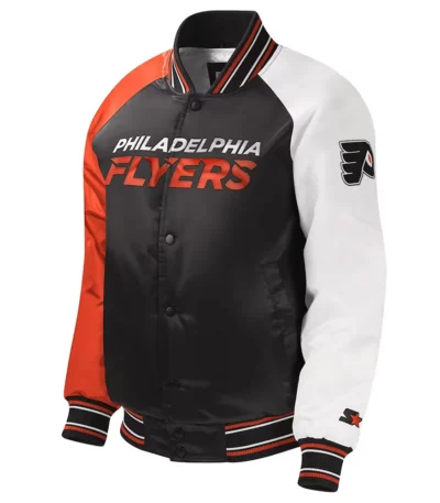 Philadelphia Flyers Youth Varsity Satin Jacket