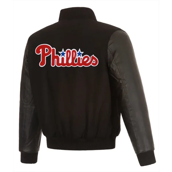 Philadelphia Phillies Black Letterman Jacket