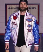 Philadelphia Phillies Bryce Harper Varsity Satin Jacket