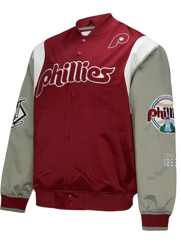 Philadelphia Phillies Cooperstown Team Origins Satin Jacket