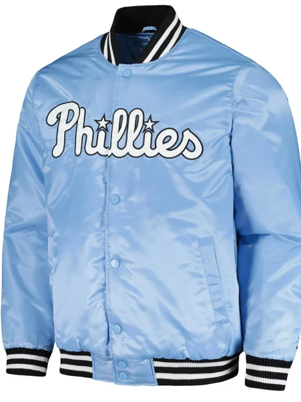 Philadelphia Phillies Cross Bronx Fashion Light Blue Jacket