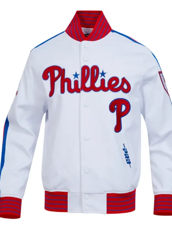 Philadelphia Phillies Current Logo Game Day White Jacket