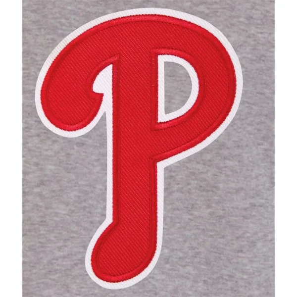 Philadelphia Phillies Gray and Red Hoodie