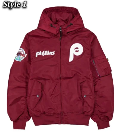 Philadelphia Phillies Historic L-2B Hooded Bomber Jacket