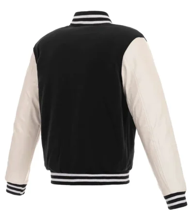 Philadelphia Phillies Letterman White and Black Jacket