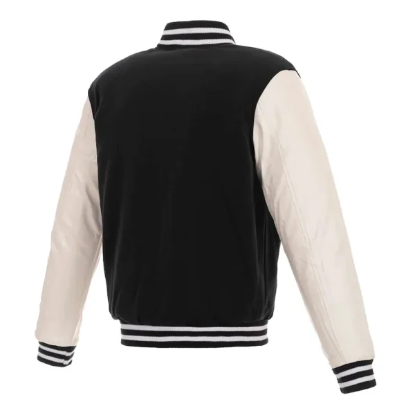 Philadelphia Phillies Letterman White and Black Jacket