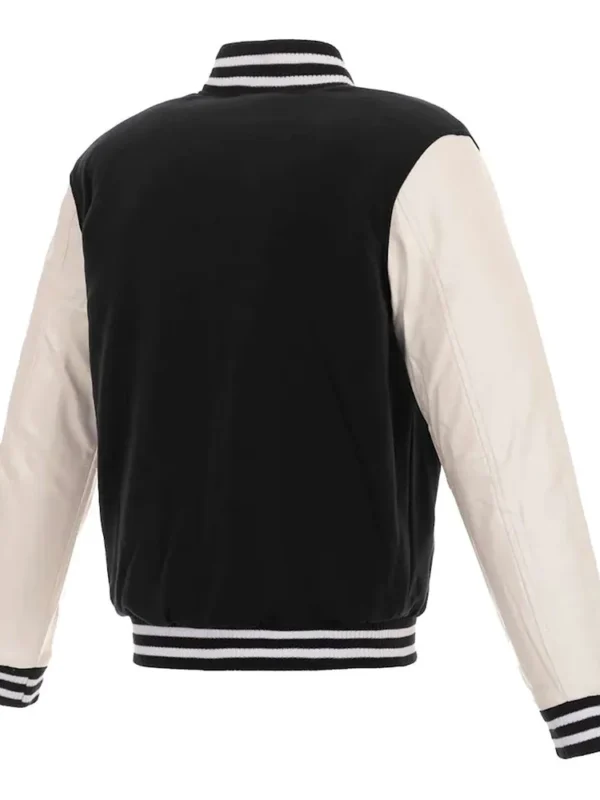 Philadelphia Phillies Letterman White and Black Jacket