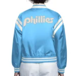 Philadelphia Phillies Light Blue-White Full Count Satin Jacket