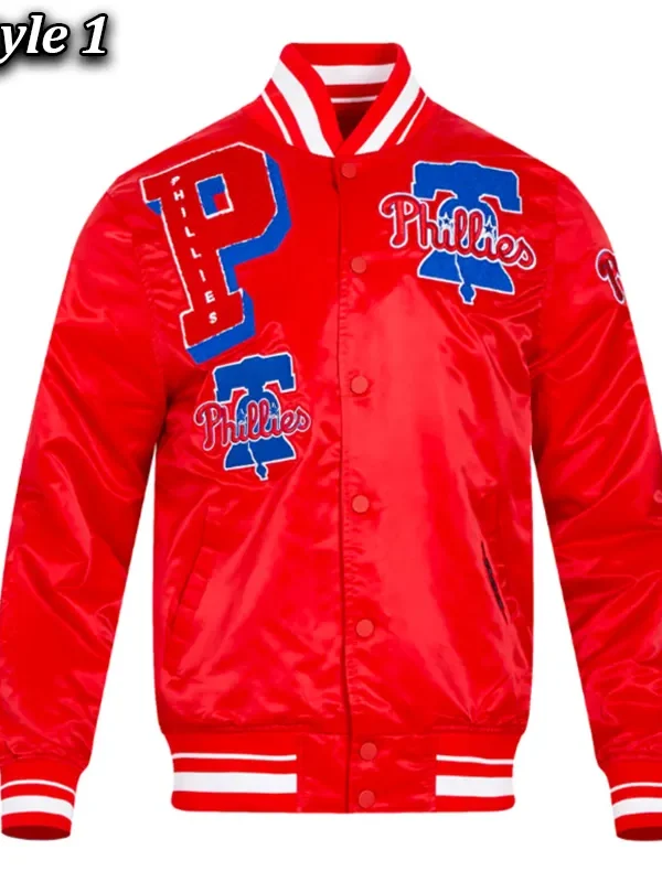 Philadelphia Phillies Mashup Classic Rib Satin Jacket