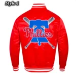 Philadelphia Phillies Mashup Classic Rib Satin Jacket