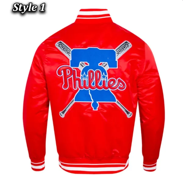 Philadelphia Phillies Mashup Classic Rib Satin Jacket