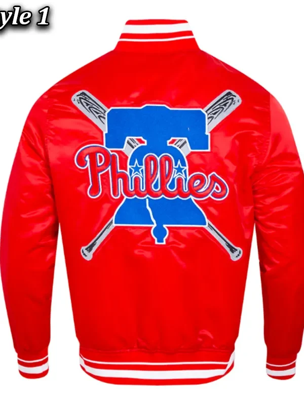 Philadelphia Phillies Mashup Classic Rib Satin Jacket