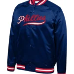 Philadelphia Phillies Navy Blue Satin Jacket