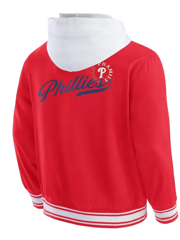 Philadelphia Phillies Red Cotton Hooded Jacket