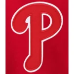 Philadelphia Phillies Red Letterman Wool Jacket