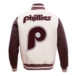 Philadelphia Phillies Retro Classic Rib Varsity Jacket
