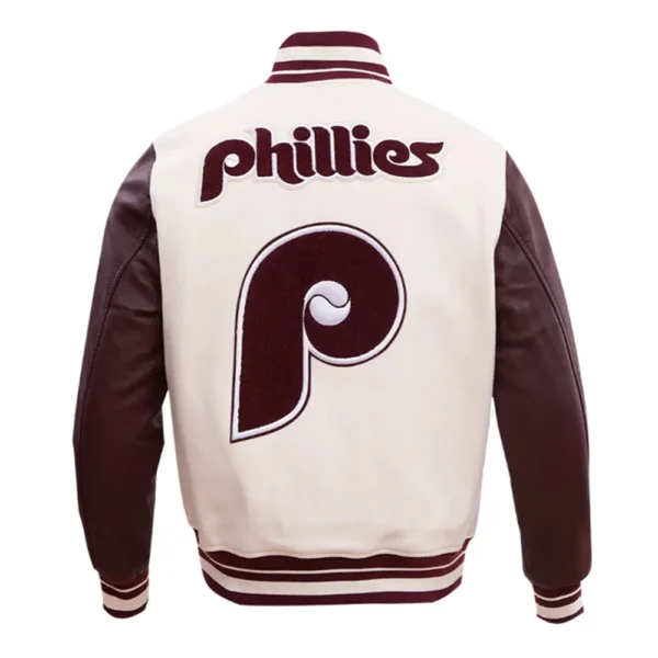 Philadelphia Phillies Retro Classic Rib Varsity Jacket