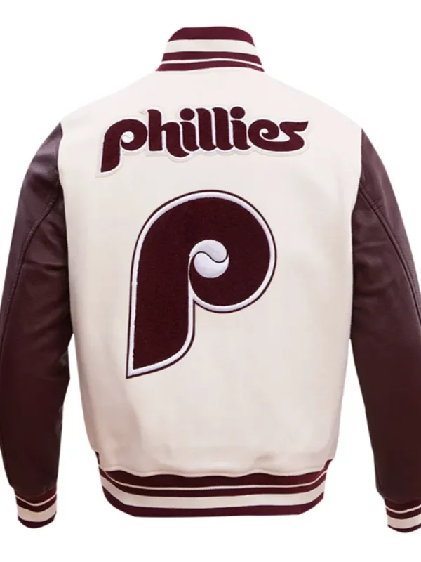 Philadelphia Phillies Retro Classic Rib Varsity Jacket