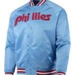 Philadelphia Phillies Satin Raglan Full-Snap Jacket