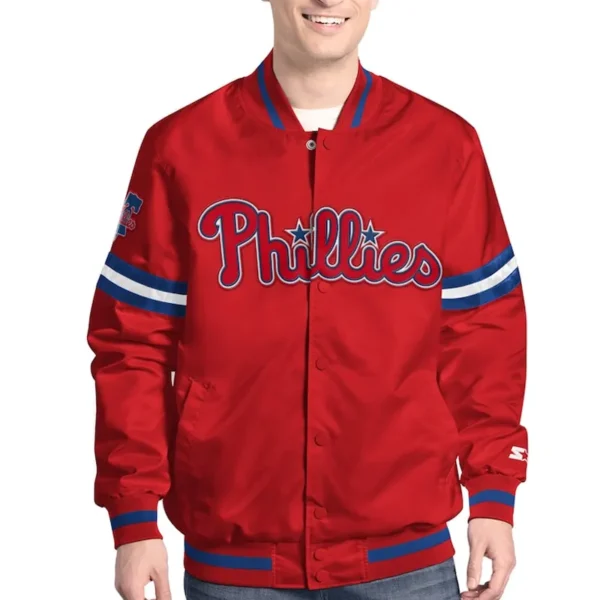Philadelphia Phillies Scout Varsity Satin Jacket