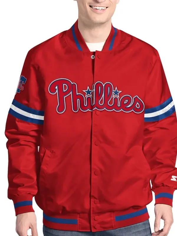 Philadelphia Phillies Scout Varsity Satin Jacket