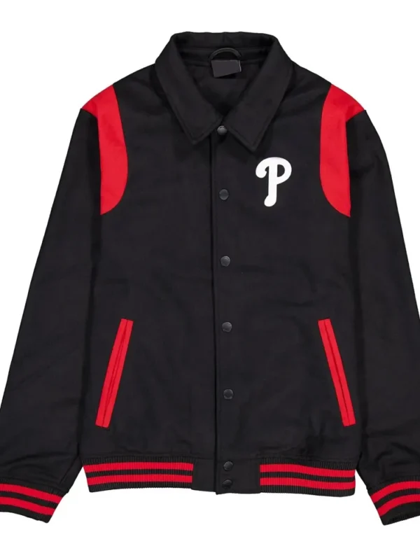 Philadelphia Phillies Sport Night Teddy Varsity Jacket