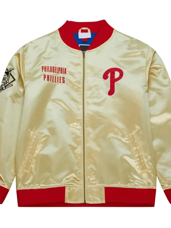 Philadelphia Phillies Team OG 2.0 Gold Satin Jacket