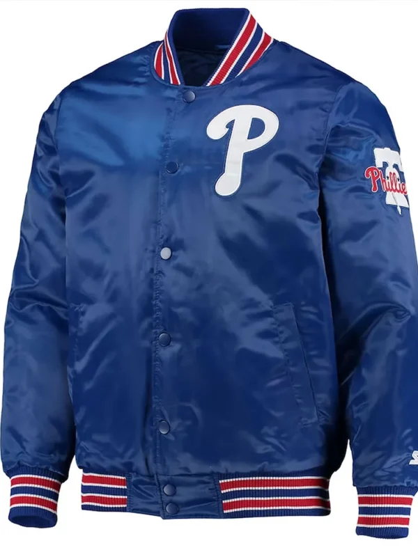 Philadelphia Phillies The Diamond Royal Satin Jacket