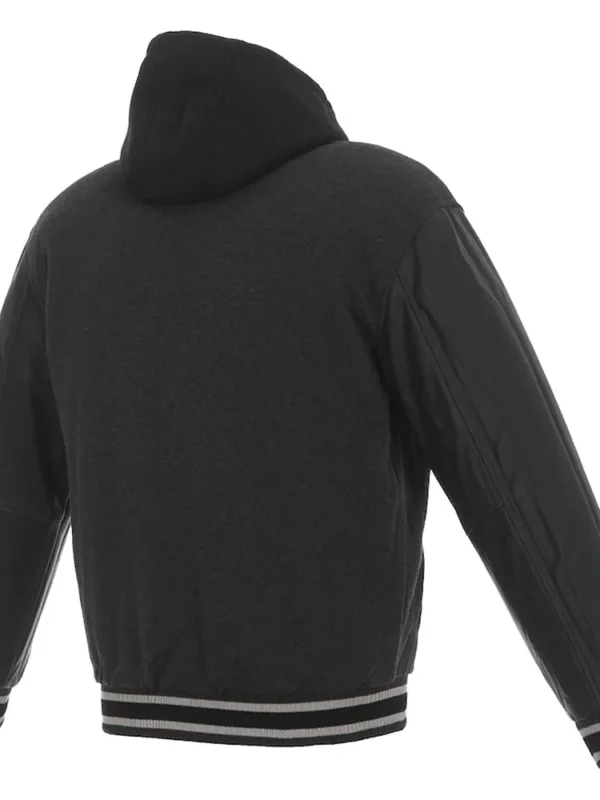 Philadelphia Phillies Varsity Black and Charcoal Hooded Jacket
