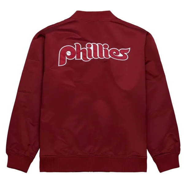 Philadelphia Phillies Vintage Logo Maroon Jacket