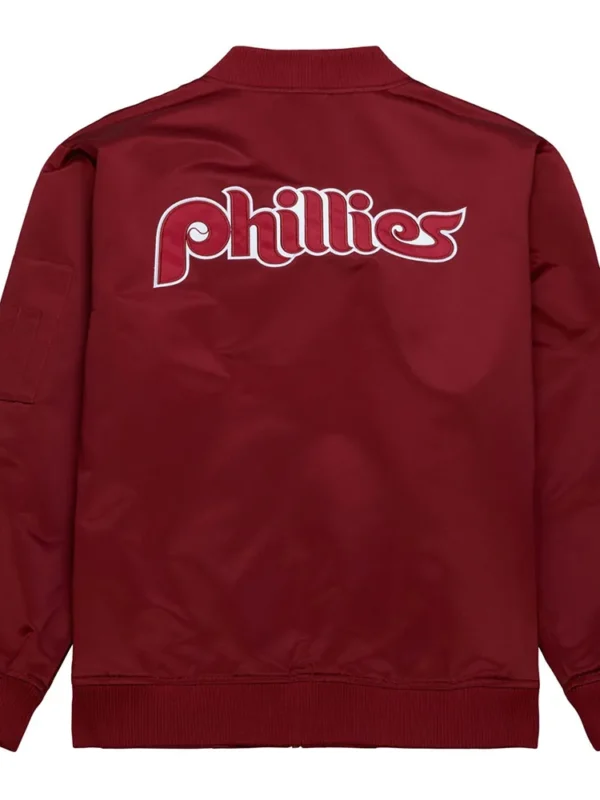 Philadelphia Phillies Vintage Logo Maroon Jacket