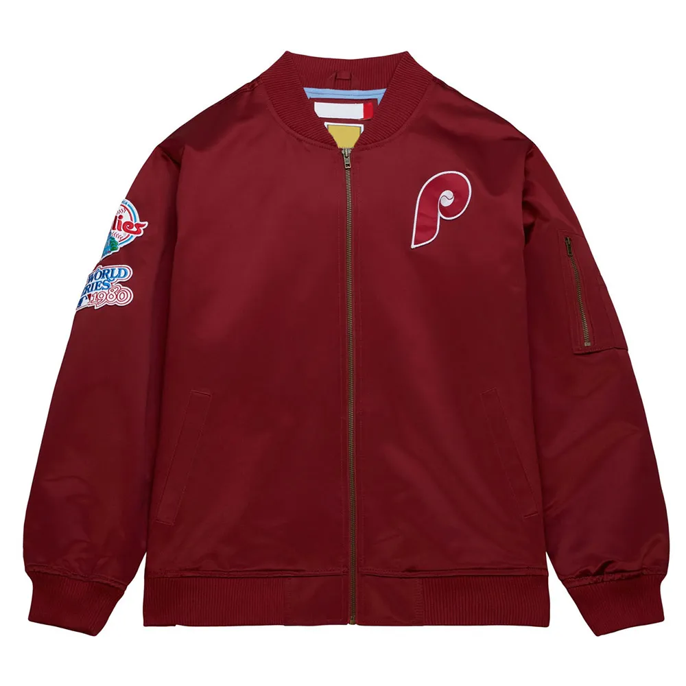 Philadelphia Phillies Vintage Logo Maroon Jacket Philadelphia Phillies Vintage Logo Maroon Jacket