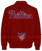 Philadelphia Phillies World Series Red Varsity Wool Jacket
