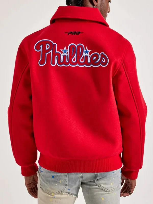Philadelphia Phillies World Series Red Varsity Wool Jacket